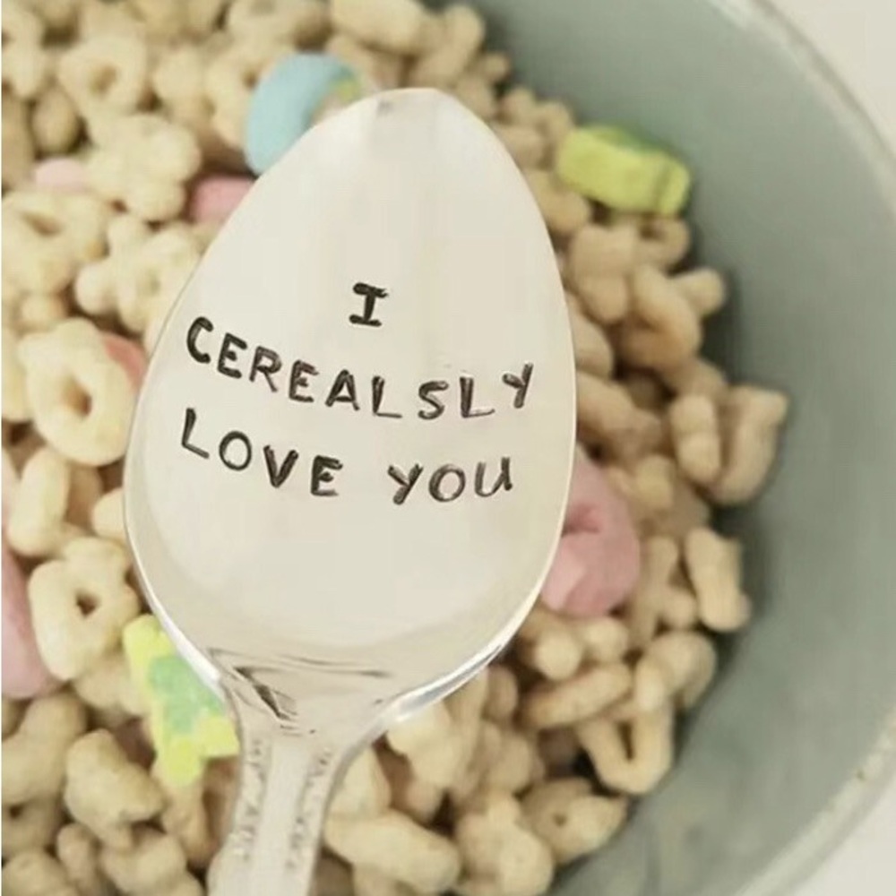 NEW I Love You, Engraved Spoon, Stainless Steel, Choice of phrase - Picture 4 of 5
